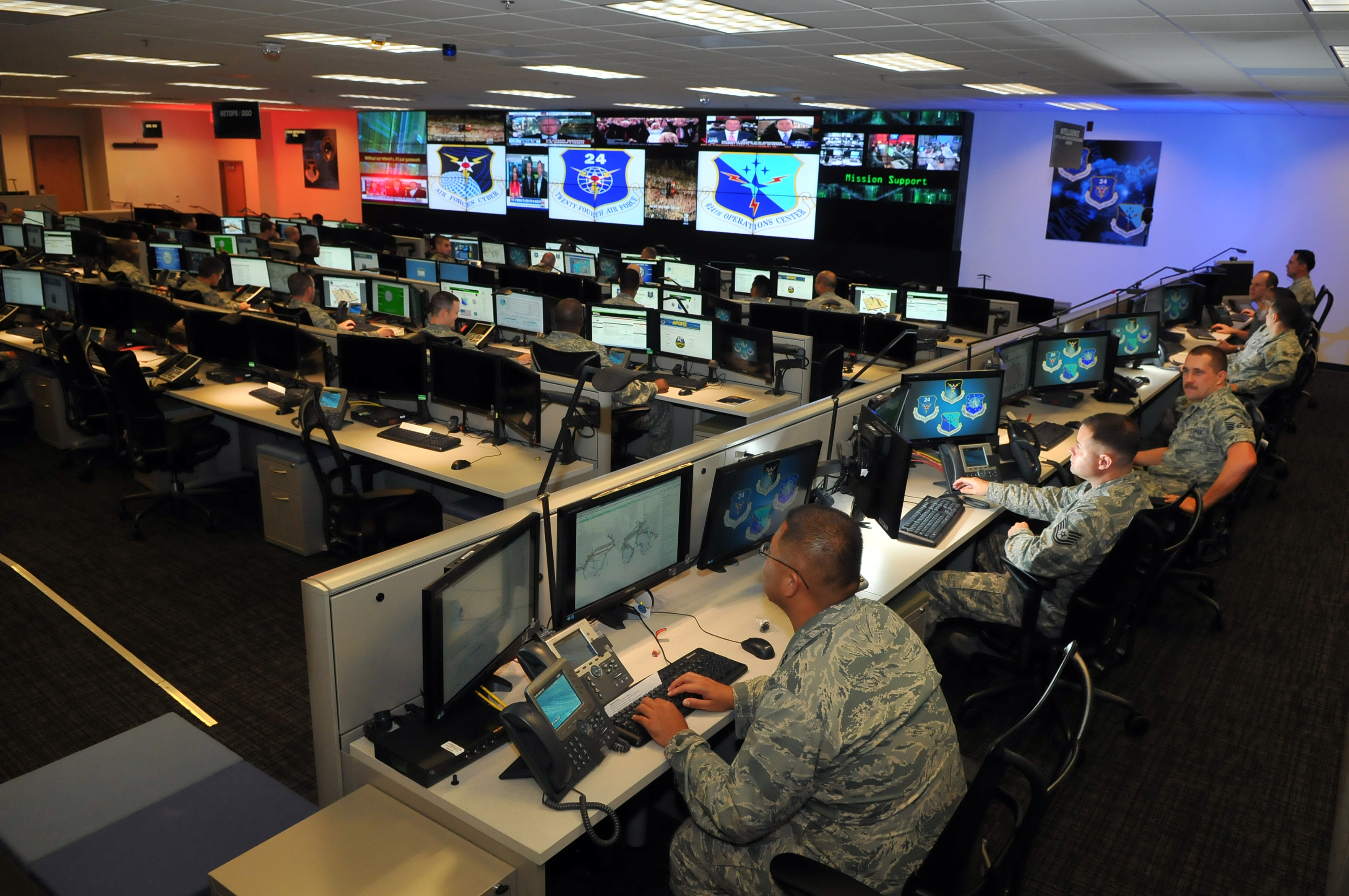 A new 24th Air Force cyber center. (Photo courtesy of USAF)
