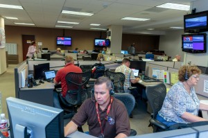 FEMA call center operating in 2016. (Photo by Steve Zumwalt-FEMA)